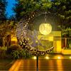 Solar Garden Statues Outdoor Decor Fairy Moon Figurine Light Stake Ornament for Patio, Lawn, Yard, Pathway gift for Mom Grandma