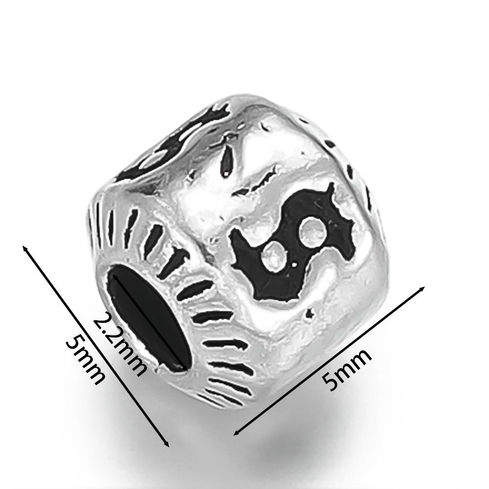 1pcs/lot 925 Sterling Silver Various Shape Silver Color Beads For DIY Jewelry Necklace Bracelets Making Supplies Accessories
