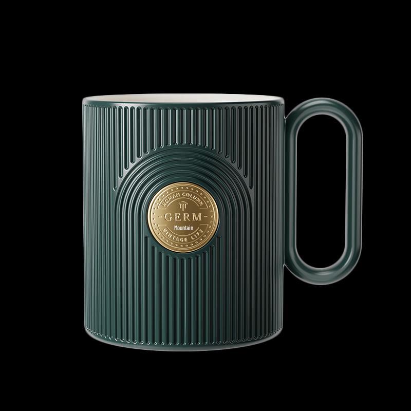 Gemige Doric Ceramic Mug with Spoon