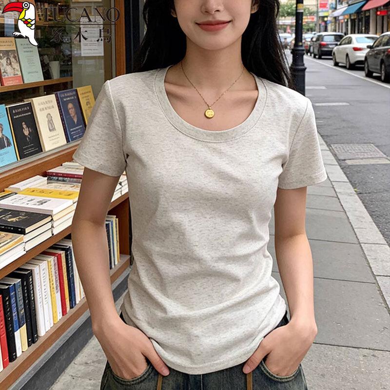 Woodpecker Women's Pure Cotton Slim Fit T-Shirt