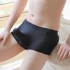 Comfortable Mens T-Shirt Male Nylon See Through Sheer Shiny
