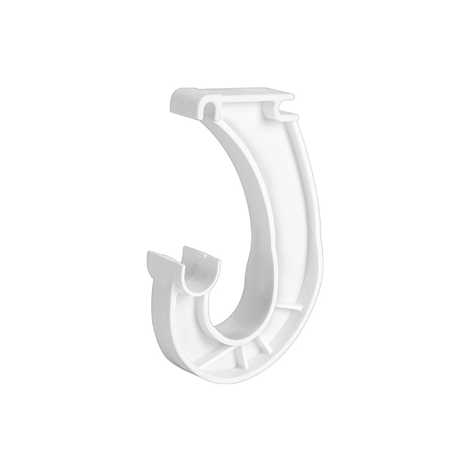 

Подвесной кронштейн для штанги для шкафа, держатель штанги для полки 3/4 шкафа, прочный кронштейн J-образной формы для подвешивания одежды, шкафы для хранения и занавески One Size