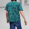 Puma Team Aop Tee Letter Print Sports Casual Loose Comfortable Breathable Round Neck Short Sleeve Drop Shoulder T-Shirt Men Tops 624701-43