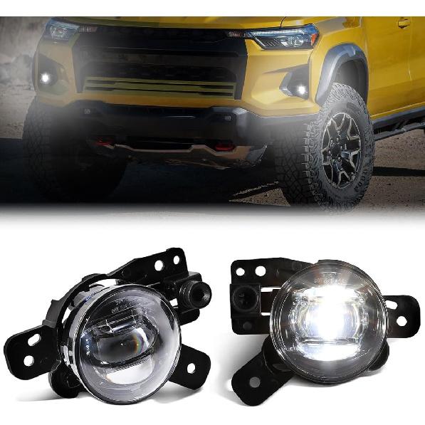 LED Fog Lights For Chevrolet Colorado 2023 2024 2025 Front Bumper Fog Lamp Fit For Silverado 2500HD Trailblazer GMC Canyon Yellow Light