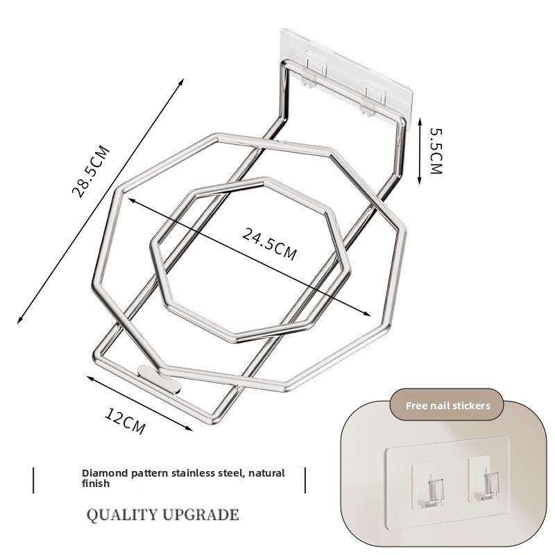Bedside Or Vanity Use Stainless Steel Bathroom Shelf With Adhesive Mounting For Convenience