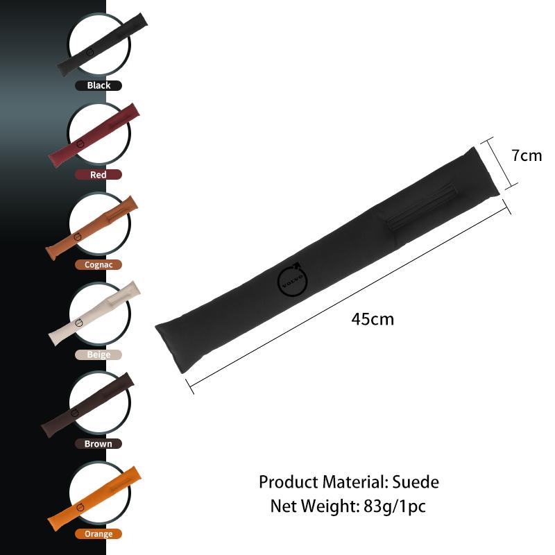 Suede Car Interior Seat Gap Plug Filler Sealing Strip For Volvo XC90 XC60 T6 S60 XC40 V40 XC70 V70 V60 V50 S80 S40 AWD V90 S90