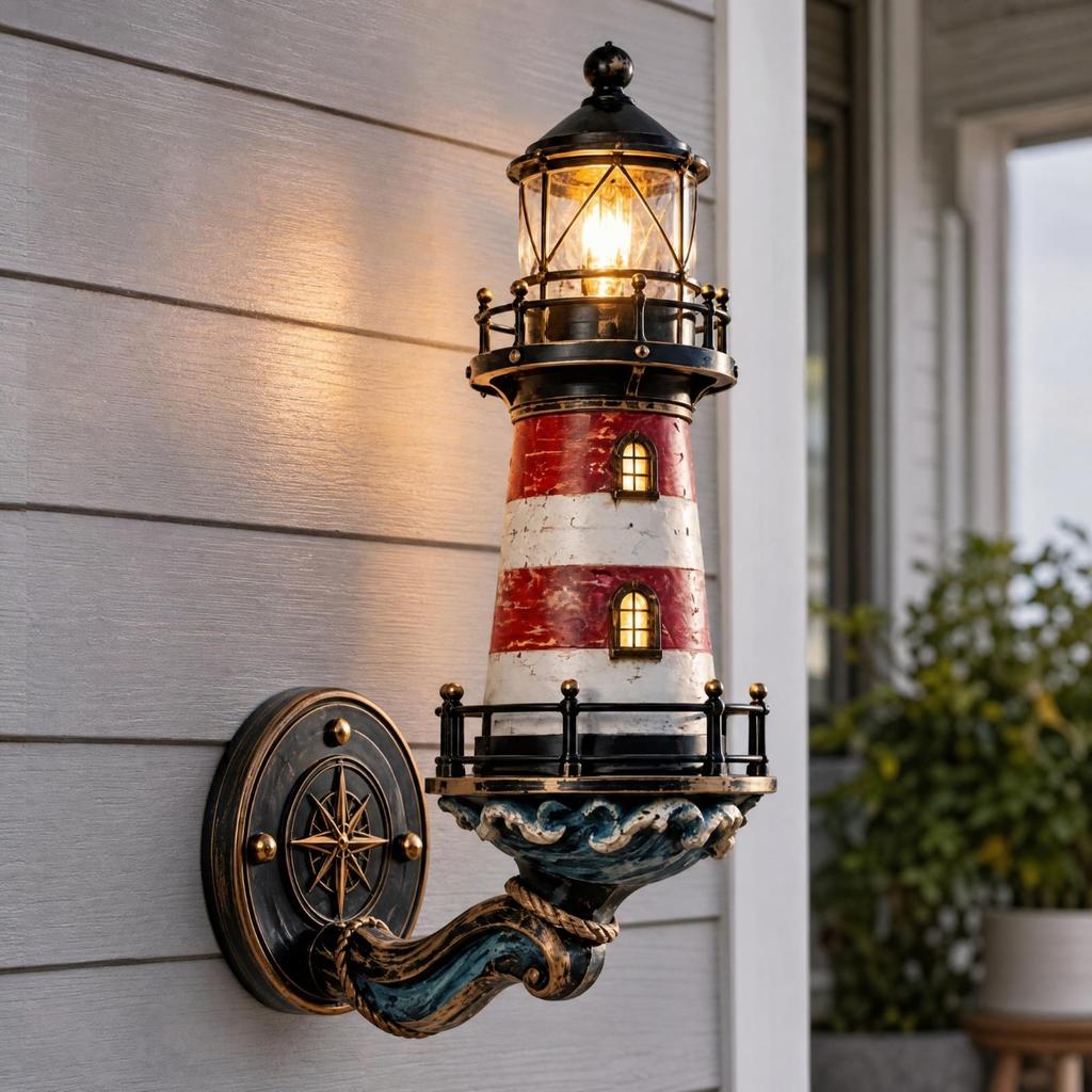 Wandlampe Ambientebeleuchtung Küstenleuchtturm Wandleuchte für Leseecke
