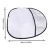 1Pcs Sun Protection Sun Shade Silver Anti-UV Sunscreen New Steering Wheel Cover  Car Supplies