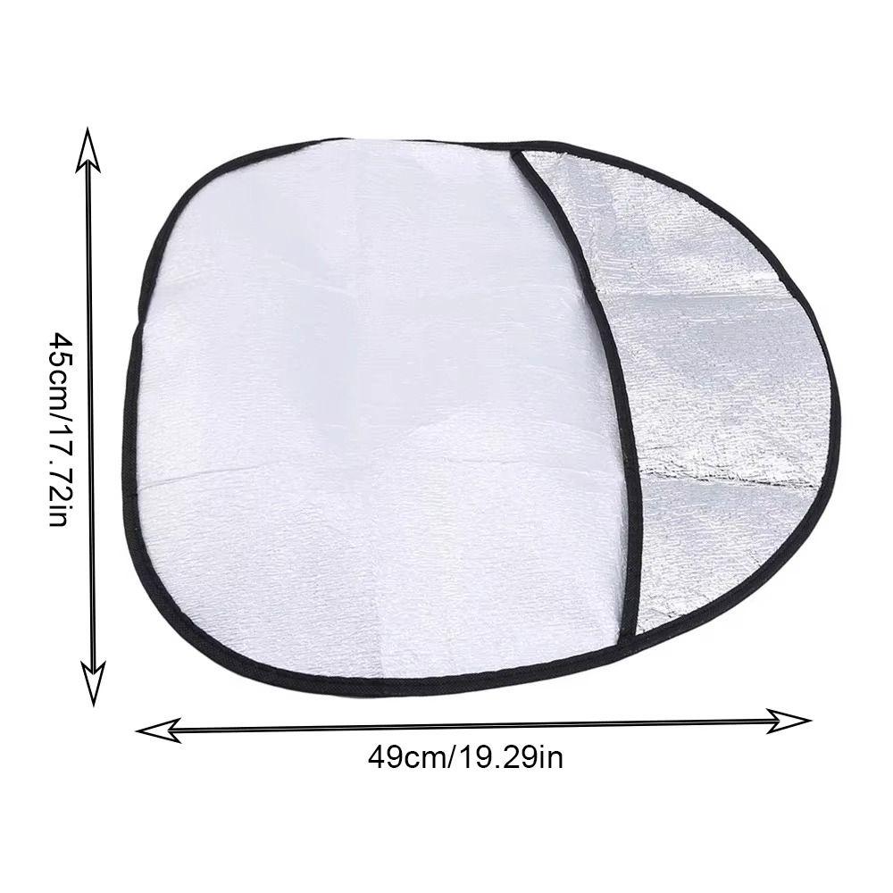 1Pcs Sun Protection Sun Shade Silver Anti-UV Sunscreen New Steering Wheel Cover  Car Supplies