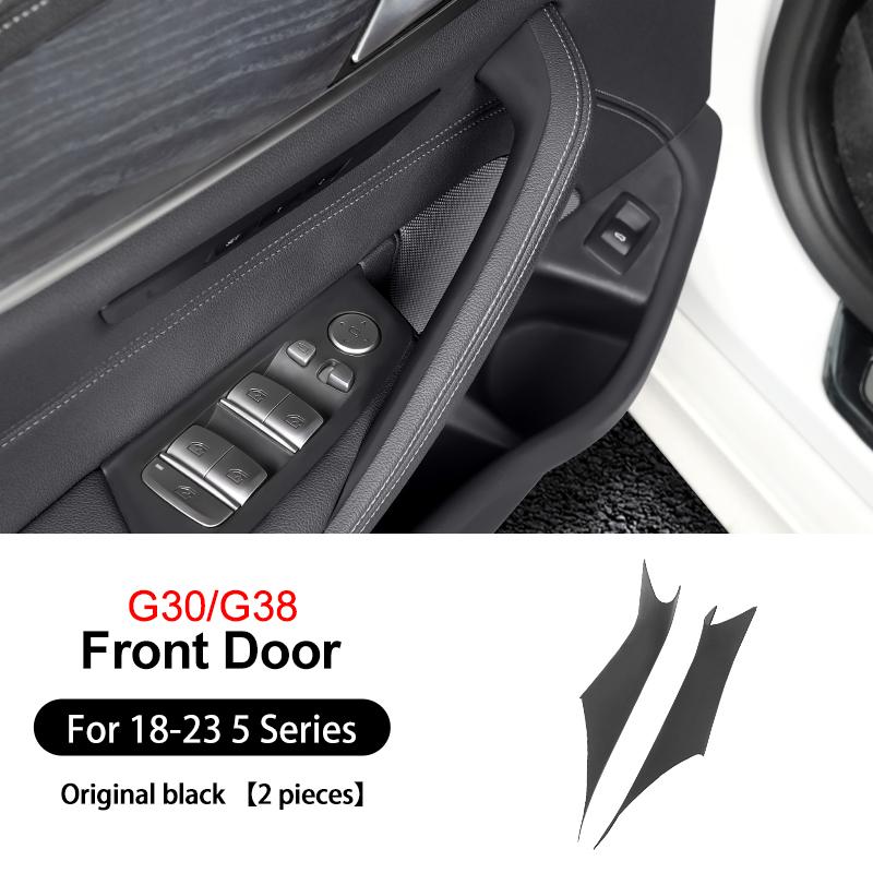 BWZ1 2026 Car Sticker 2PCS Car Inner Door Pull Handle Panel Pull Trim Covers Auto Accessories Fit For BMW 5 Series G30 G38 2018-2023