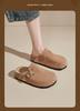 Aogushi Deng Women's Soft Sole Slip-On Mules - Autumn 2026 Closed Toe, Thick Sole, Outdoor Half Slippers