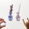 1PC Vase Magnet Mini Fridge Magnetic Vase Home Decoration Glass Refrigerator Sticker 3D 28x17mm