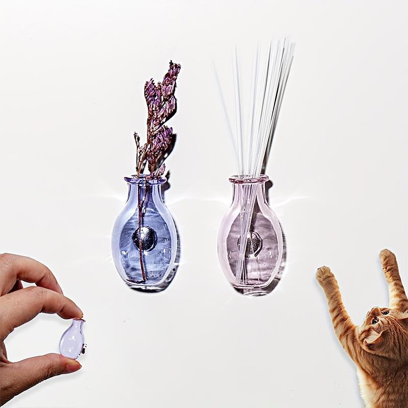 1PC Vase Magnet Mini Fridge Magnetic Vase Home Decoration Glass Refrigerator Sticker 3D 28x17mm