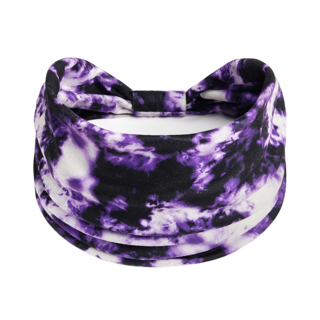 Bohemian Retro Print Yoga Headband: Wide African-Inspired Headscarf for Women