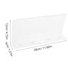 8Pcs Acrylic Clear Shelf Dividers for Closet Dresser Wardrobe Kitchen Bathroom Organization Adjustable Separators 25Cm Sturdy