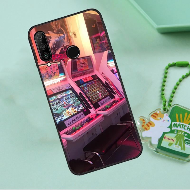 Retro Aesthetic Japanese Game Over For Huawei Nova 8i 11i 12i 12s 9 10 SE Y90 Y60 Y70 Y72 Y61 Y91 P20 P30 P40 Lite P60 Pro Case