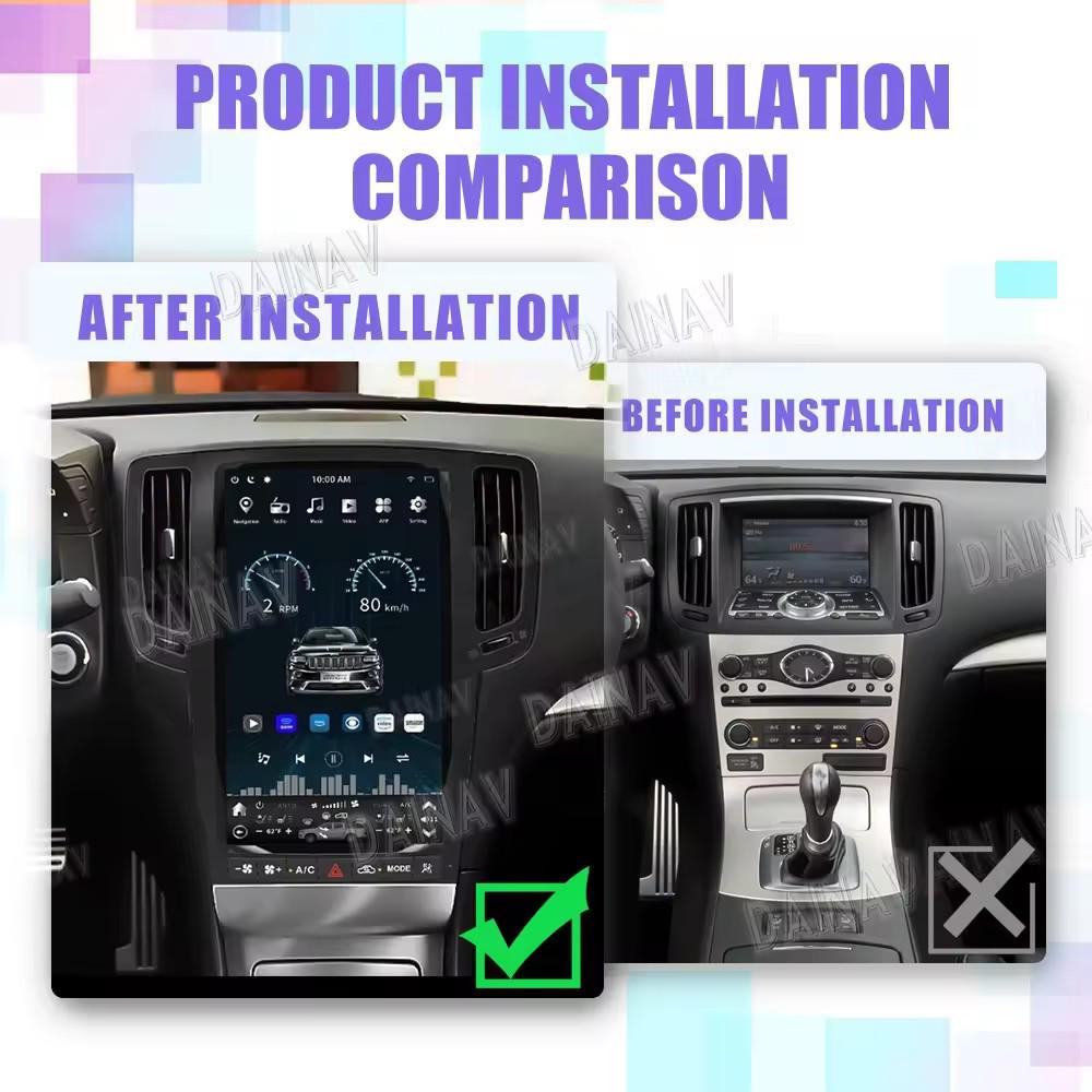 

Infiniti G35/G37/Q40/Q60 13.6 Восьмиядерная Смарт Навигационная Система Все-в-Одном 4GB RAM + 64GB Storage