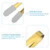 7pcs Silicone BBQ Grilling Tongs Stainless Steel Ice Tongs Tiny Tongs for Appetizers Sugar Desserts Bar Cafe Gold 5.3Inch