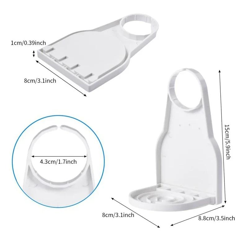Laundry Detergent Universal White Organizer Tray Soap Dish Accessories Drip Collector Cup Holder Fabric Softener Rack Spill
