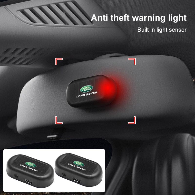 Gazoo Racing Car Solar Powered Wireless Anti-Theft Caution Lamp LED Flashing Light for Land Rover SVR Freelander 3 SVR L320 L330 Defender Range Rover