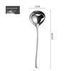 Elegant French Style Stainless Steel Soup Spoons - Set of 2