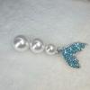 Fashionable Pearl Fishtail Hair Clip for Girls
