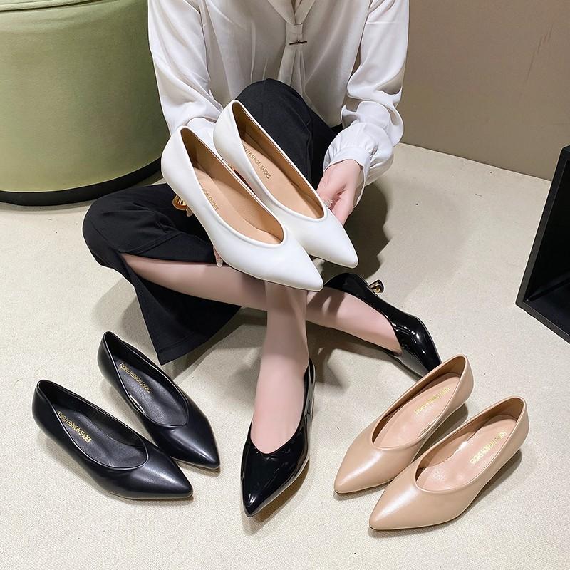 Fashion Stiletto Pointed Toe Single Shoes Women's 2025 Spring New Work Shoes
