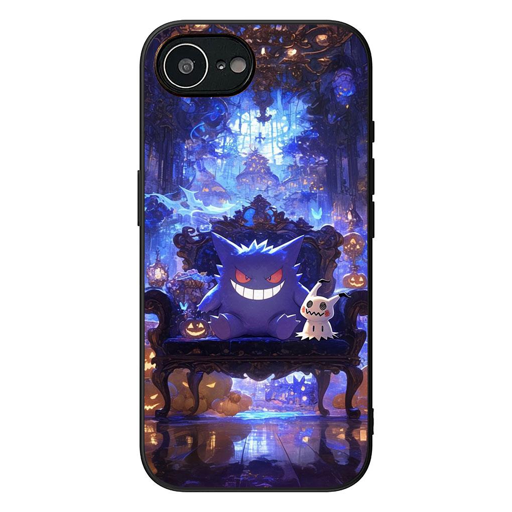 Phone Cover for Apple iPhone 17 16 14 15 Pro Max Plus 15+ 16E XR ProMax Air 16+ Casing Flexible Case Eevees Gengars P-Pikachus