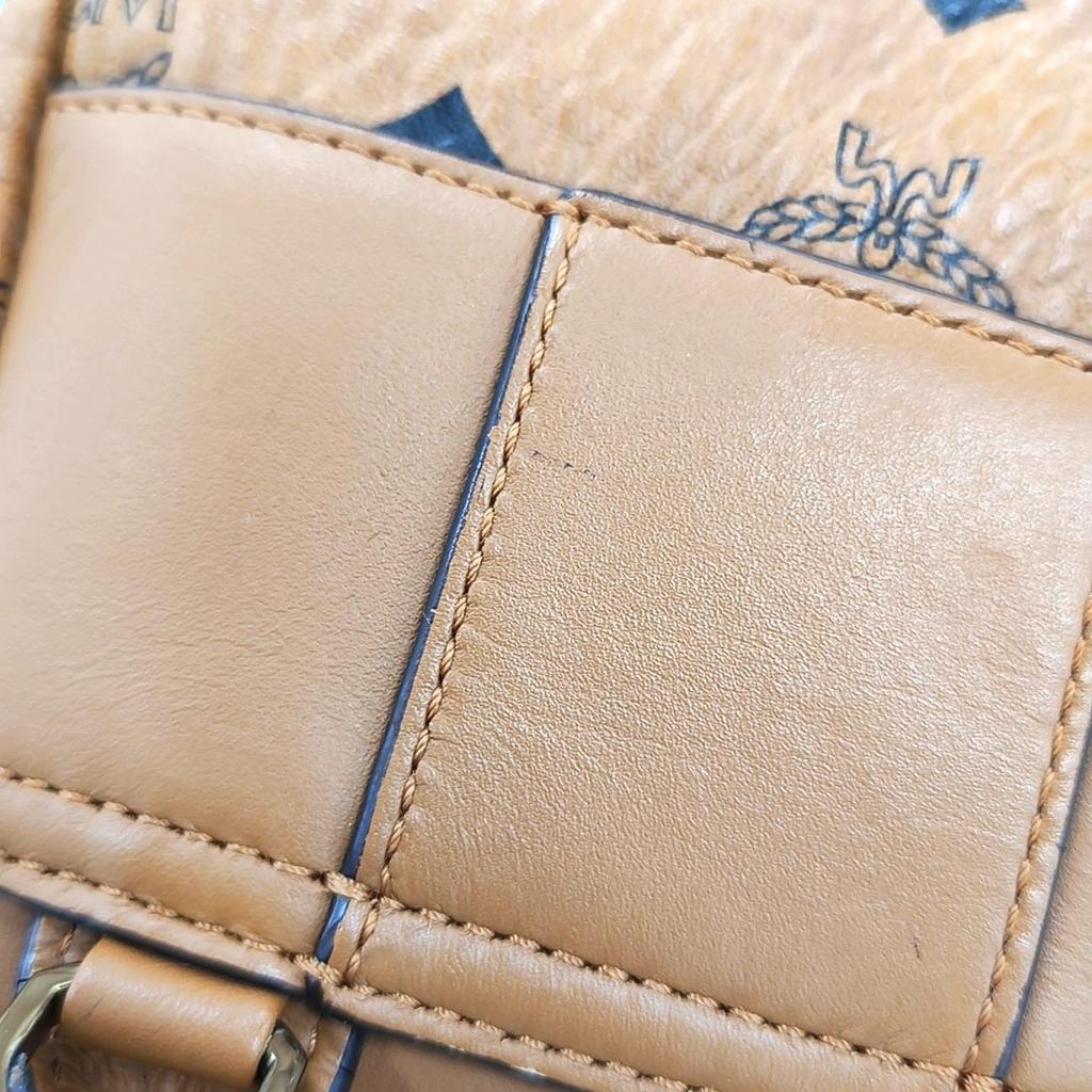 [Pre-Owned] Classic Studded Monogram Print Leather Mini Backpack - Good #V0KNW0