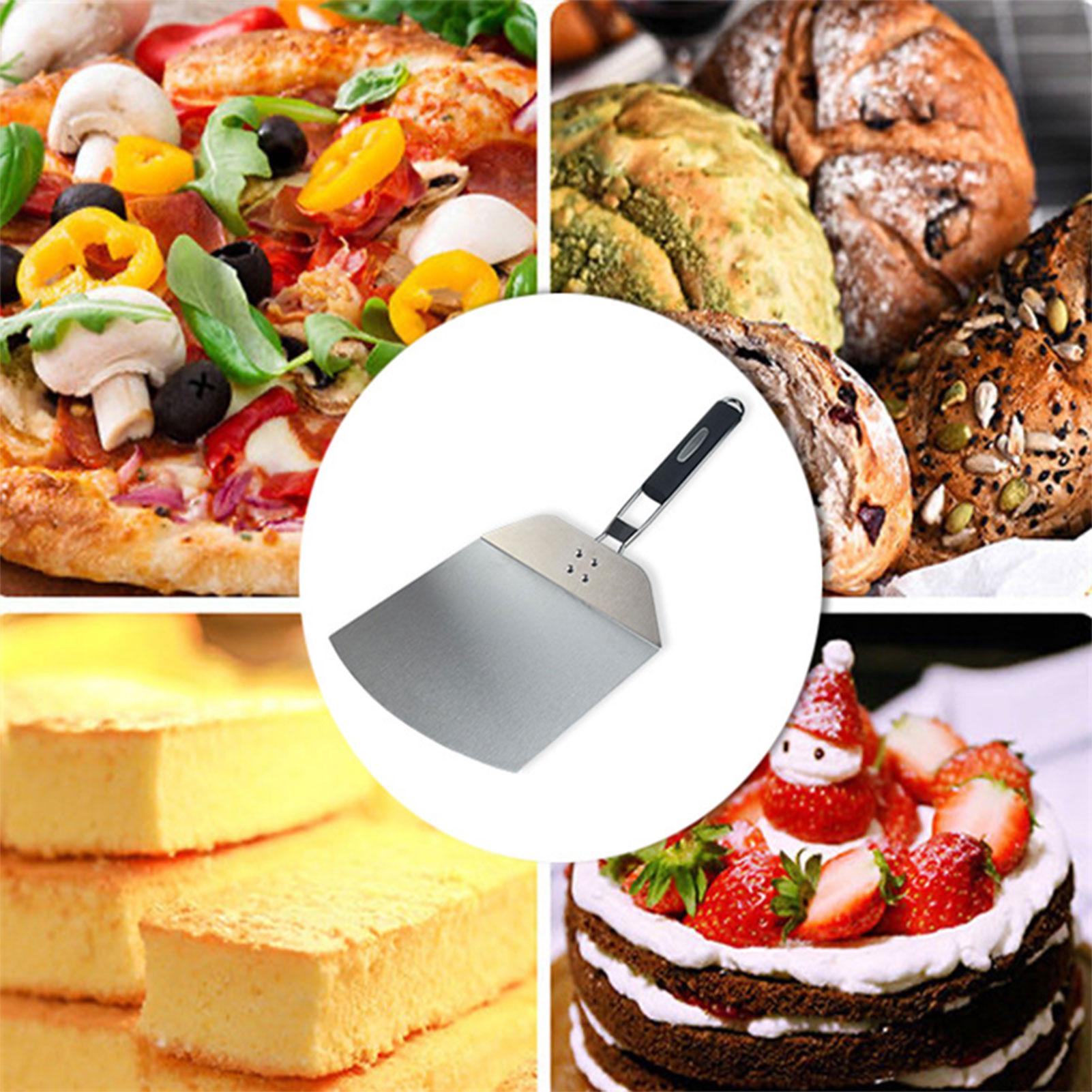Pizza Peel Stainless Steel Spatula with Non Stick Blade Folding Handle for Family Pizza Oven Baking Pizza Bakers Restaurant