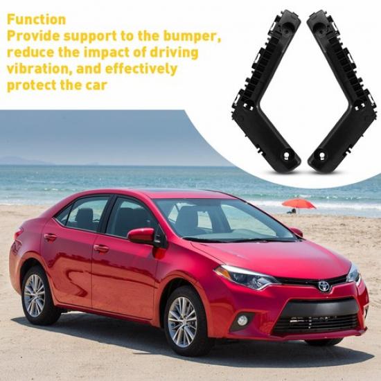 Bumper Bracket For 2014-2016 Toyota Corolla of Set 2 Front Left & Right Side