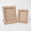 Cornice Portafoto in Rattan 4×6 / 5×7 pollici Cornice Portafoto Artigianale in Rattan Rustico Stile Boho Cornice Portafoto Naturale da Tavolo Decorazione per la Casa