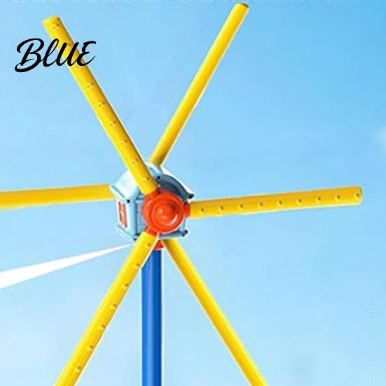 Easy Setup Garden Sprinkler Windmill for Kids 360-degrees Spinning Water Toy with 6 Blades And Quick Connect Hose Adapter 54 Nozzles Universal