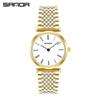 Sanda Summer Steel Band Couple Watches - Trendy Waterproof Wristwatches for Men and Women