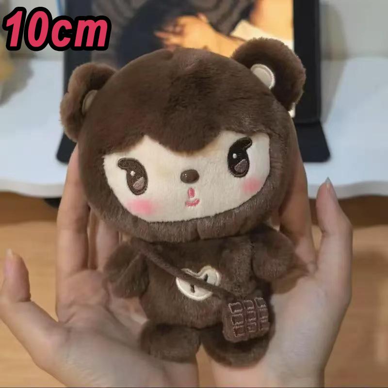 K-Pop Cute Plush Bear Duck Keychain Baekhyun Xiumin Kai Sehun Soft Stuffed Toy Pendant Keyring For Backpack