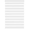 VidaXL Store Zèbre Blanc 95x100 Cm Largeur Du Tissu 90,9 Cm Polyester, Store À Enrouleur Zébré, Store Zébré Pour Fenêtre, 4014728
