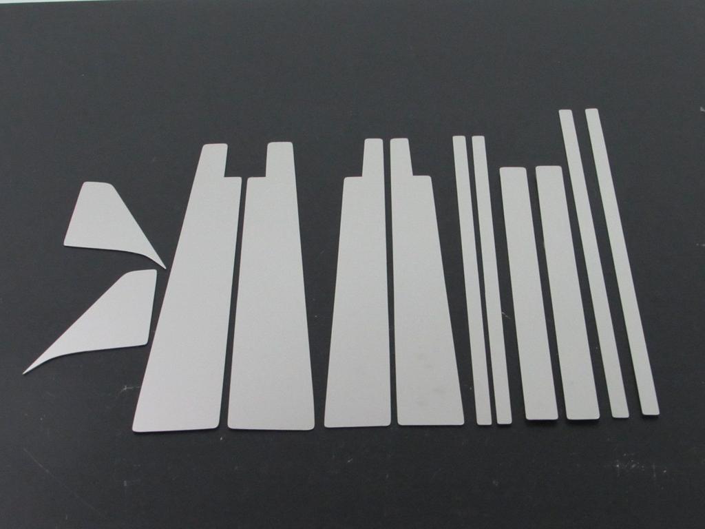 BRIGHTZ Stainless Steel Pillar Panels for BMW bB NCP30 Series 1203 Ultra-Mirror (without Visors) (12-Piece Set) [PIL-SIL-005]