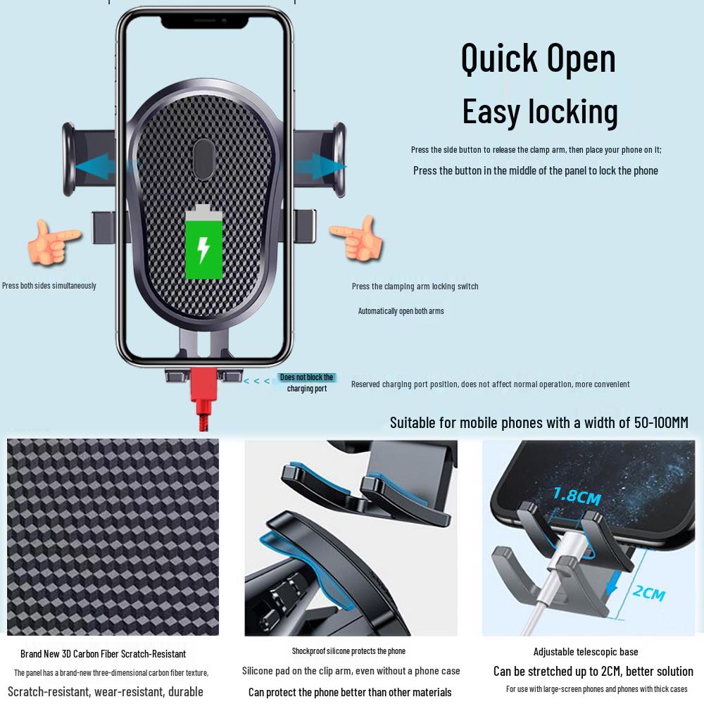 Universal 2025 Car Phone Mount with Upgraded Suction Cup for Navigation