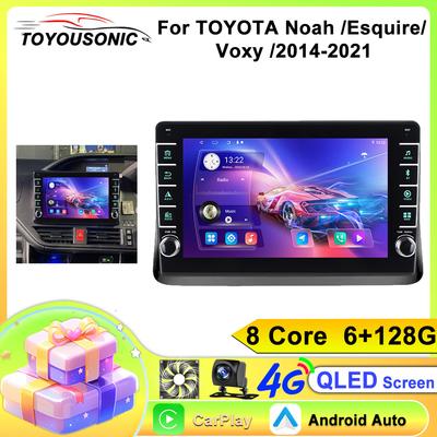 TOYOUSONIC 2 Din Android13 For TOYOTA Noah EsquireVoxy 2014-2021 Car Radio Multimedia Player GPS Navigation Autoradio Carplay Head Unit