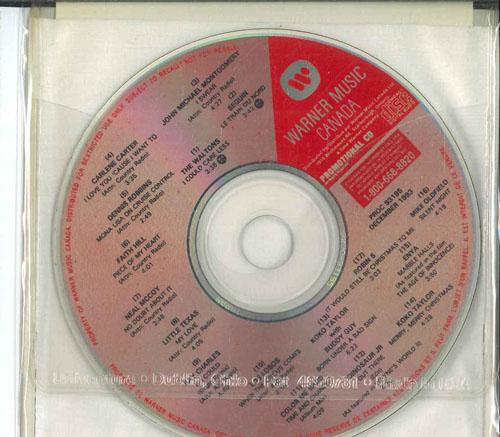 CD РАЗЛИЧНЫЕ  Warner Music Canada Декабрь 1993  PROC93195 WARNER MUSIC CA 1993 Канада Рок Б/у