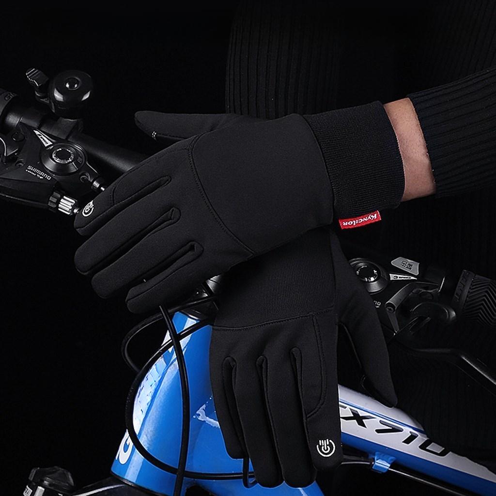 Winter Bicycle Gloves Bicycle Touchscreen Full Finger Glove Water Repellent Wind Resistant for Outdoor Use Bike Skiing Riding