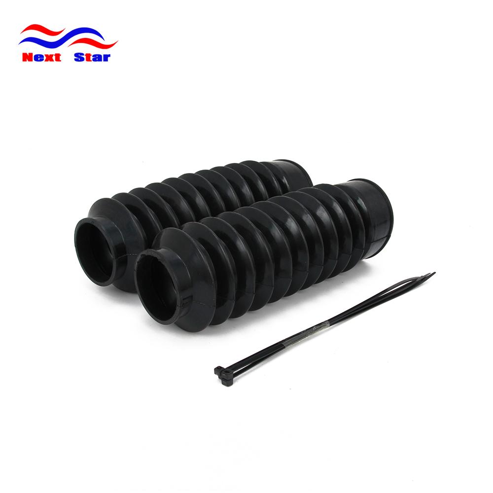 Motorcycle Rubber Front Fork Dust Cover Gaiters Gators Boots Shock Absorber 49MM For Harley Dyna FXDWG 2007 2008 2010 2011