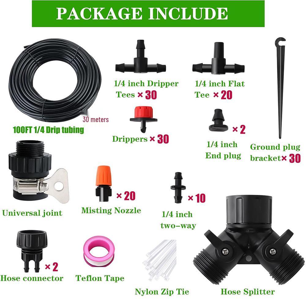 Adjustable Garden Sprinkler & Drip Irrigation System
