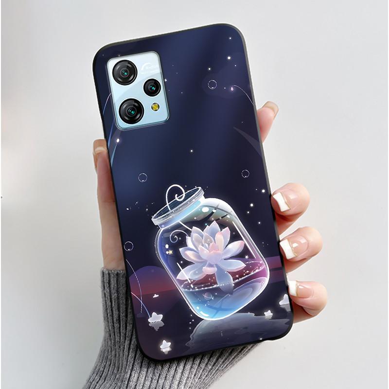 For Blackview A53 Case Blackview A53 Pro Back Cover Luxury Cute Love Rabbit Funny Black TPU Soft Silicone Protective Phone Case