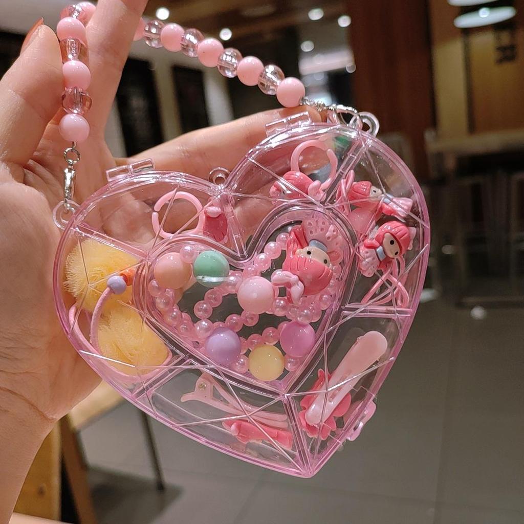 Children's Cute Cartoon Fruit Pendant Bracelet Set with Gift Box