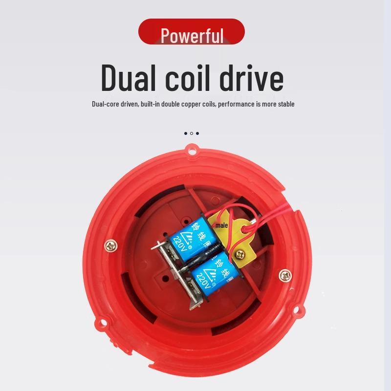 220V Electric Fire Alarm Bell with Manual Emergency Button