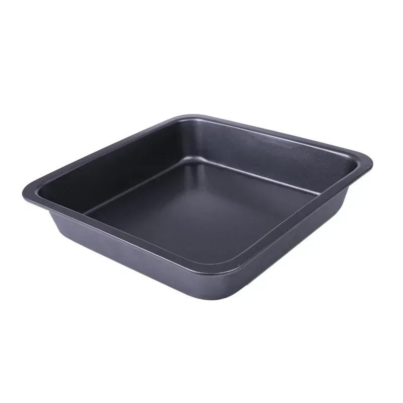 Square Cake Pan, Metal Bread Baking Mold, Microwave Oven Baking Tray, Bakeware Kitchen Accessories Tool, 1PC Nonstick Pans