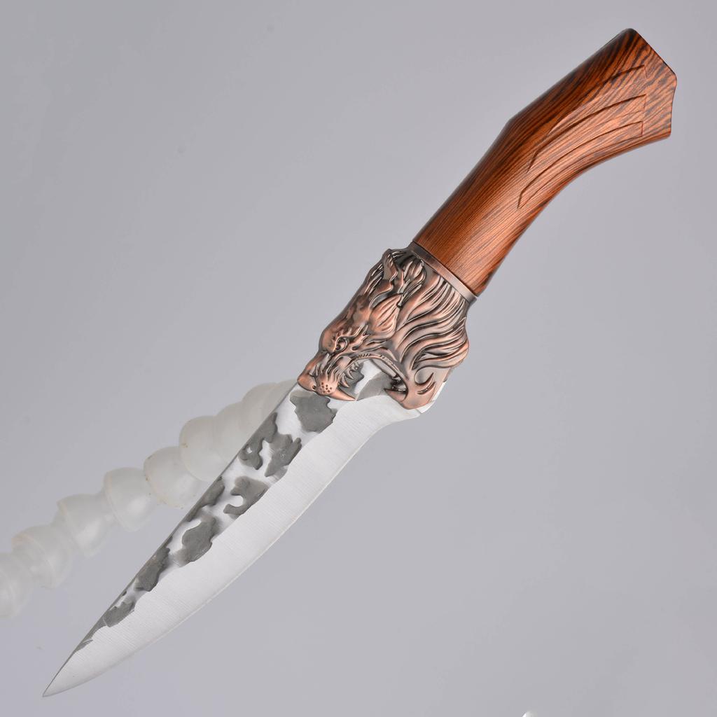 Professionelles Küchenkochmesser, Handgeschmiedetes Messer Edelstahl-Kochmesser Ausbeinmesser Schneidemesser Fischmesser Metzgeresser