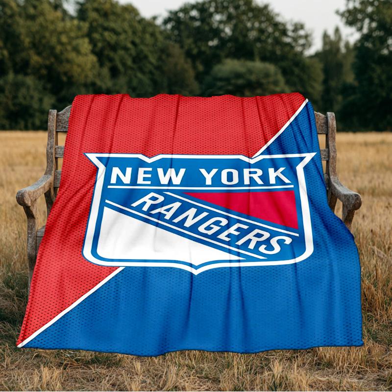 New York Crest Blanket Flannel Throw for Sofa, Indoor, Camping, Living Room, Office, Chair, And Bed Soft Birthday Gift