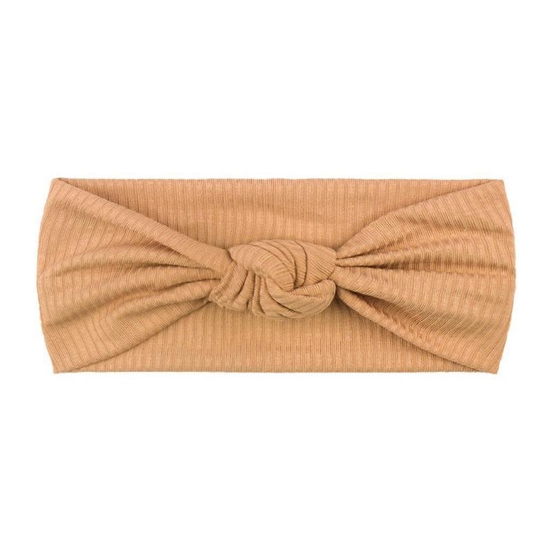 New baby headband headband, children's plain bow headscarf hair accessories, baby knotted headband.